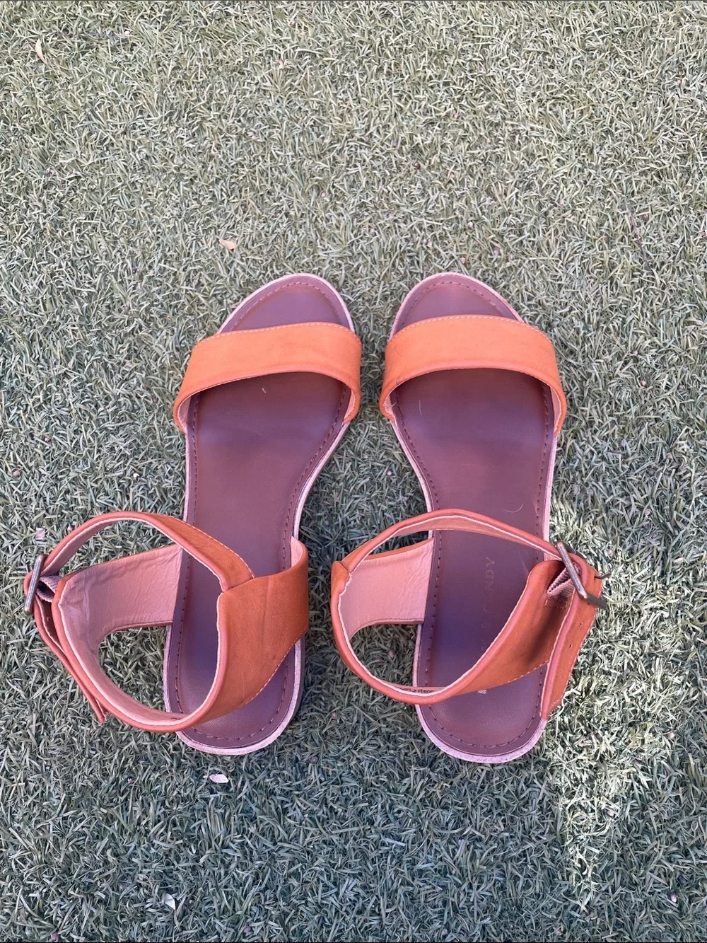 Rock & Candy Brown Ankle-Strap Sandals